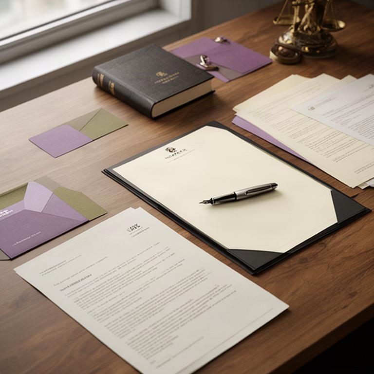 Mesa de trabajo con contrato civil, pluma y documentos de una herencia en Murcia