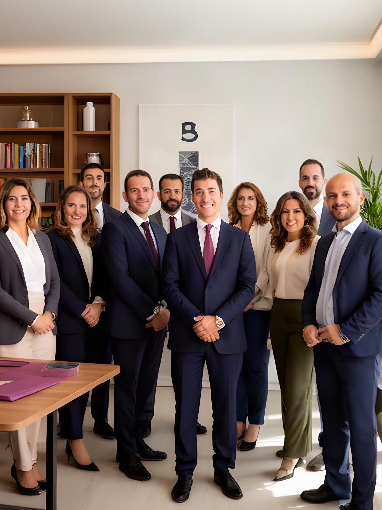 Equipo multidisciplinar de abogados reunido en la sede de Murcia